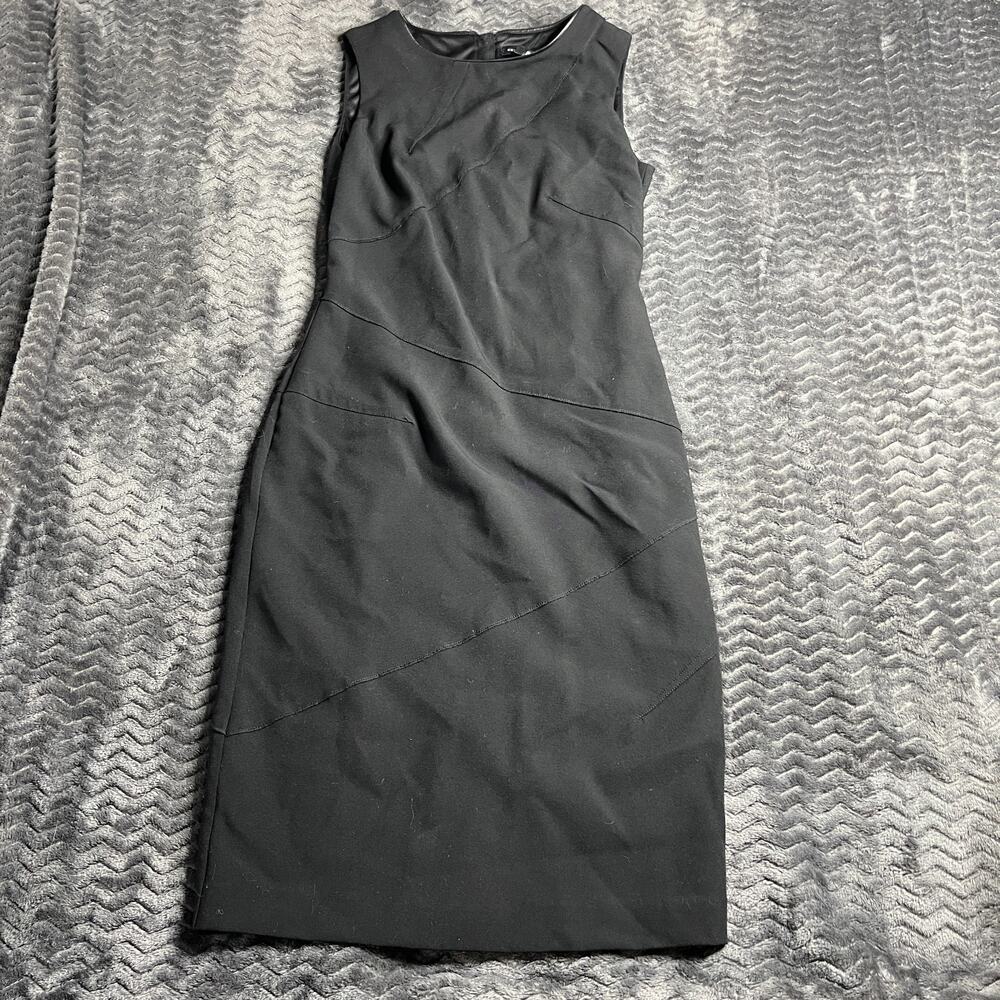 White House Black Market Women's size 2 Black Sleeveless Sheath Dress